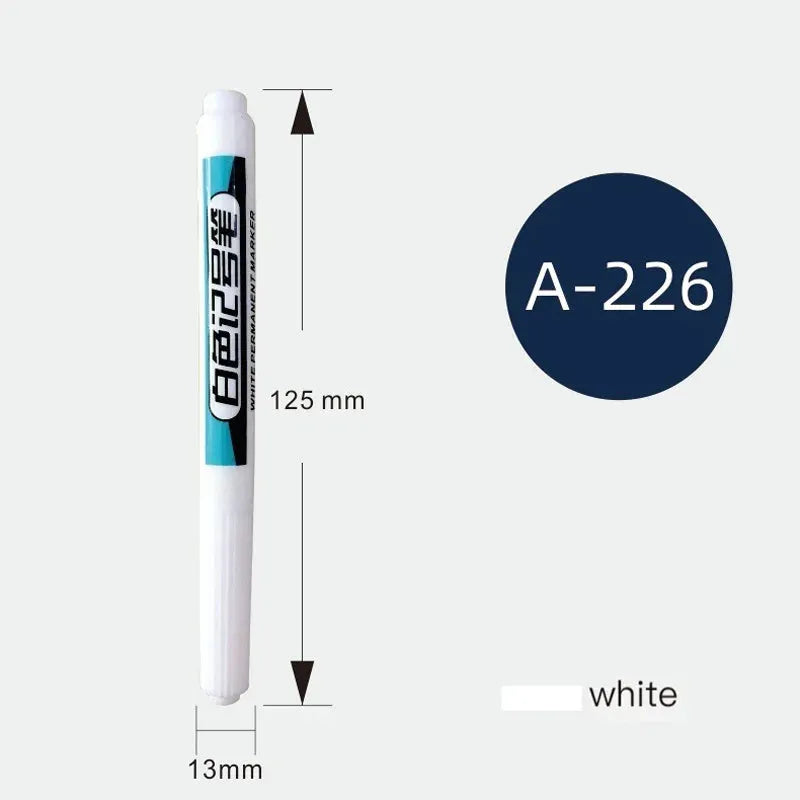 White Permanent Paint Pen set