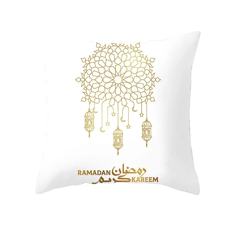 2025 Ramadan Home Decor Pillow Cases EID Mubarak Decor Cushion Eid Mubarak Birthday Wedding Festival Party Ornaments Supplies