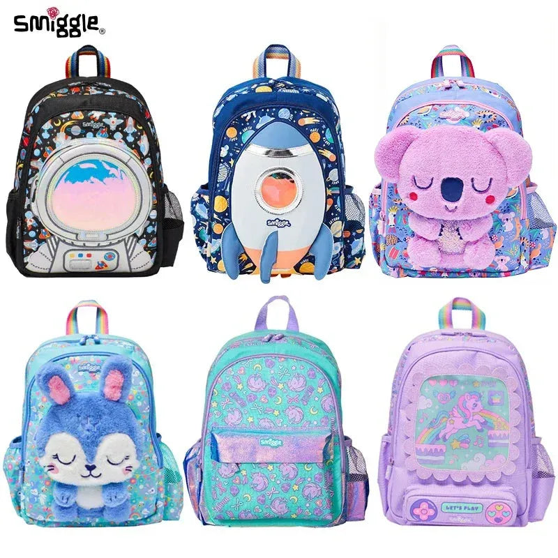 In Stock Genuine Australia Smiggle Children Student School Bag Outgoing Backpack Student Double Shoulder Backpack Child Gift