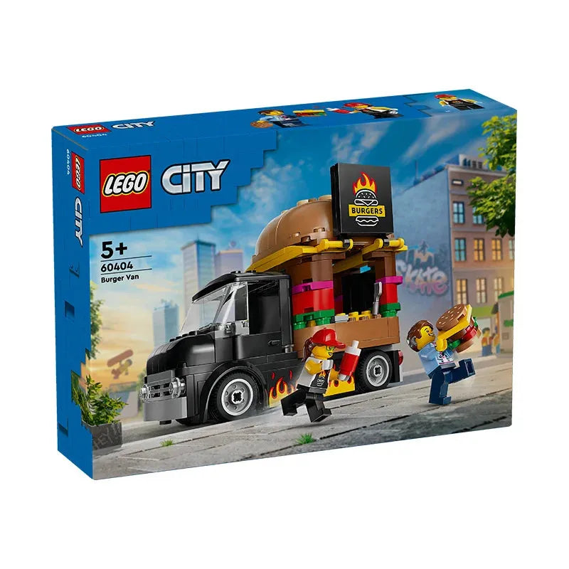 LEGO City 60404 Burger Dining Car Male And Female Puzzle Block Model Assembly Toy