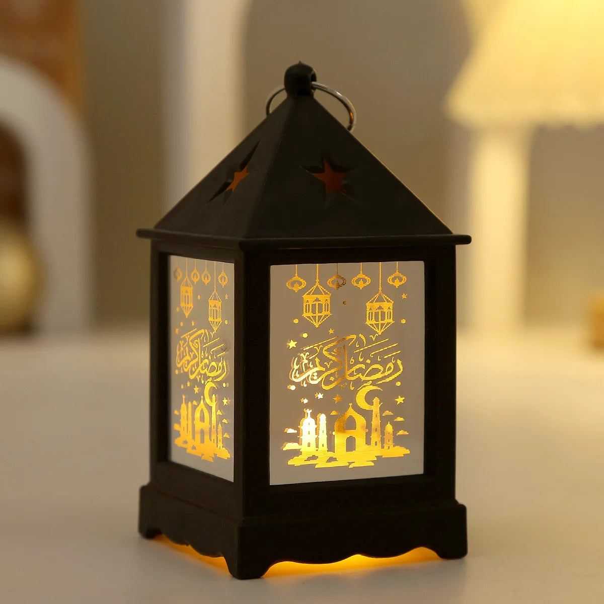 Eid Mubarak LED Lantern Creative Night Light Lamp Ramadan Kareem Decorations 2025 Muslim Ramadan Festival Lantern For Party