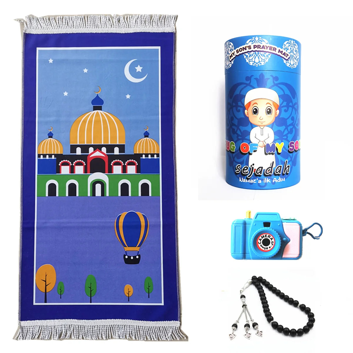 Kids Prayer Mat Eid Gifts for Kids Salah Mat for Kids Enjoyable Prayer Rug for Kids