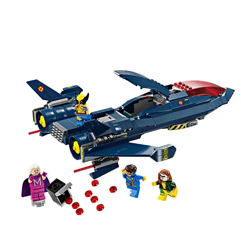 LEGO Super Heroes 76281 Marvel Series X-Men Blackbird Fighter Puzzle Building Block Children's Toys