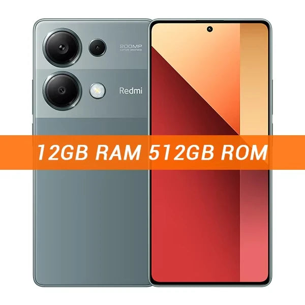 Global Version Xiaomi Redmi Note 13 Pro 4G Smartphone 200MP OIS Camera 120Hz  AMOLED Display 5000mAh 67W Turbo Charging MIUI 14