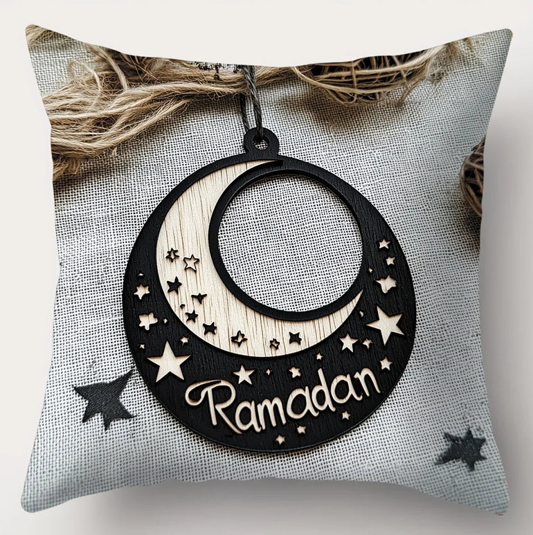 Light Luxury Ramadan Printed Pillowcase Nordic Home Decor Pillowcase Holiday Bedroom Living Room Decor Polyester Cushion Cover