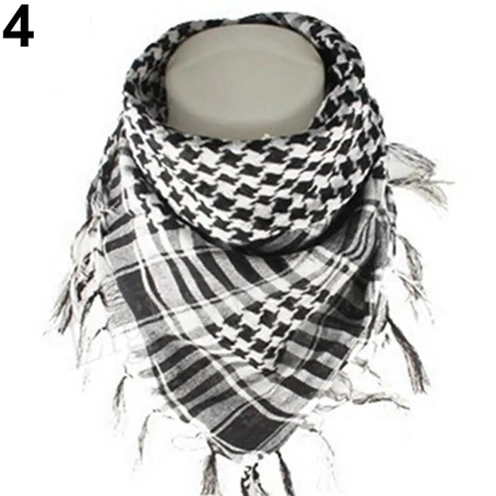 Muslim Hijab Desert Arabian Scarf Military Arab Desert Army Shemagh KeffIyeh Scarf Hiking Sports Bandana Scarf