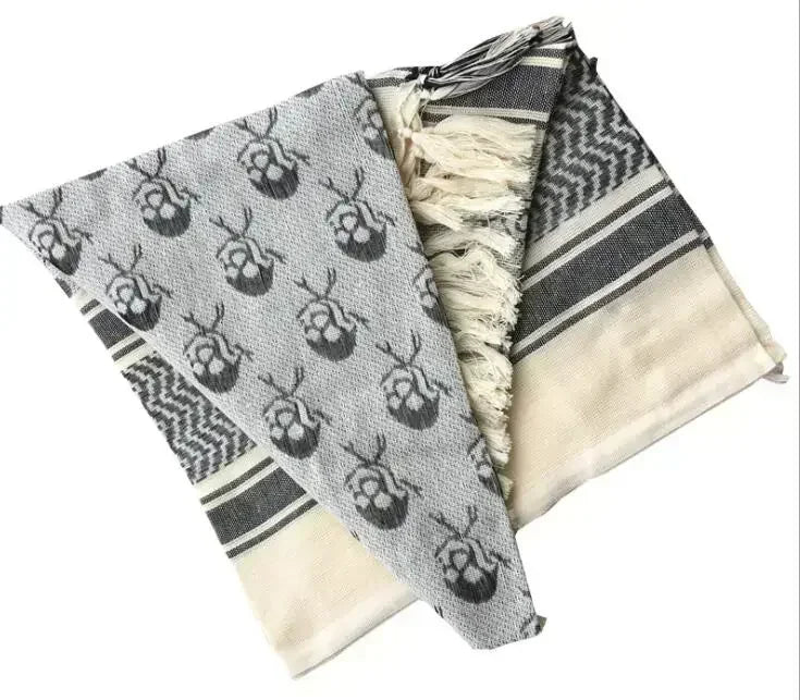 Women Men Scarf Bandana, Palestinian Kerchief Shawl Neck Tactical Men's Scarf Keffiyeh Palestine Shemagh Neckwarmer Shemag