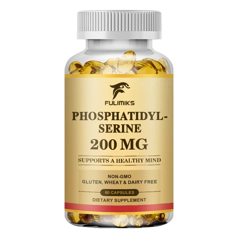 PhosphatidylSerine Capsules Brain Booster Focus Supplement Premium Brain Healthy