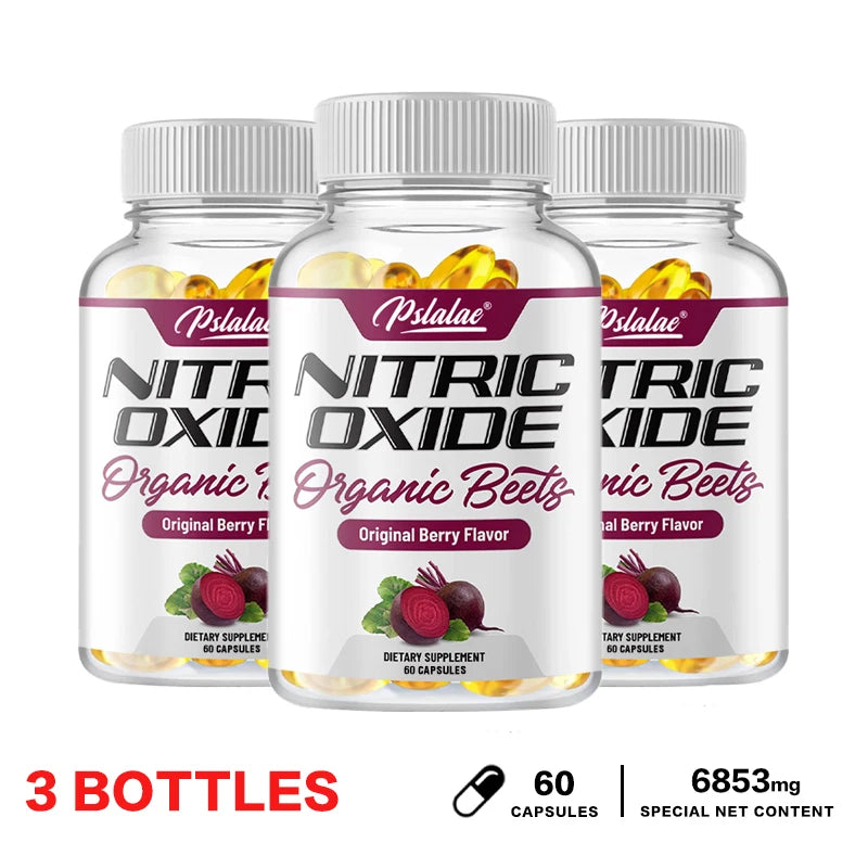 Nitric Oxide Supplement - with Beetroot - Energy, Strength & Endurance Support