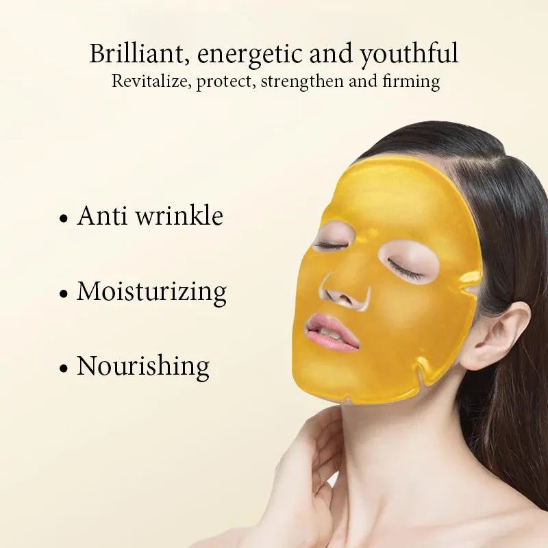 5pcs Honey Gold Collagen Facial Masks skincare Firming Moisturizing Hydrating Face Mask Beauty Facial Skin Care Products