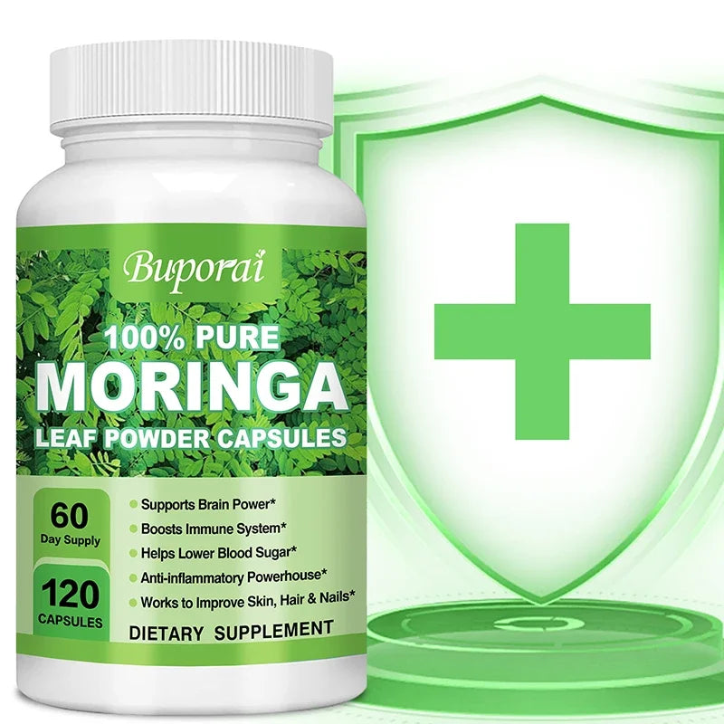 Moringa - Immune System, Energy & Metabolism Natural Anti-inflammatory Helps Detox, Antioxidant