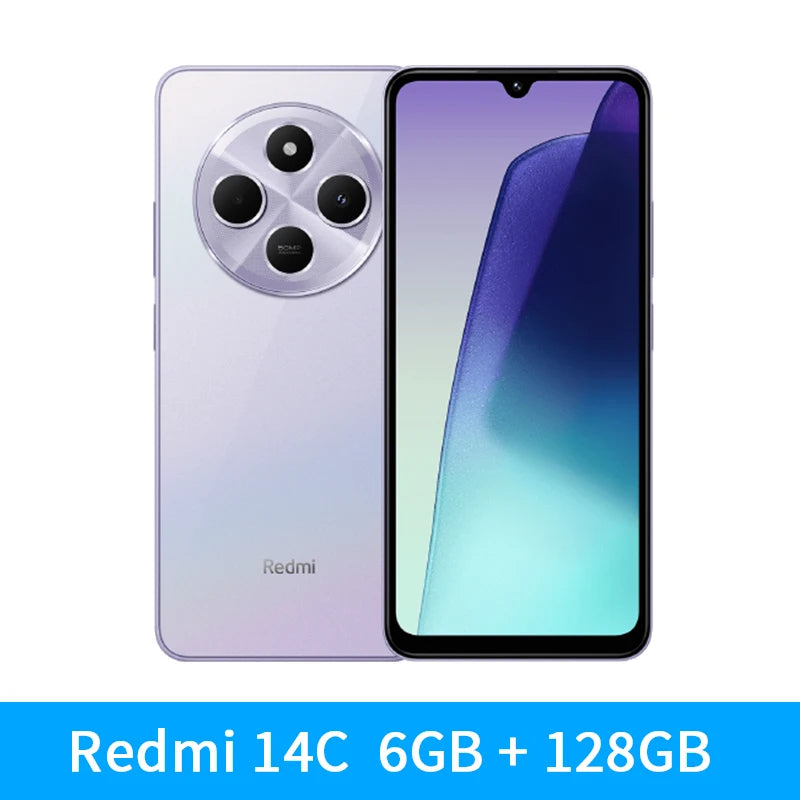 Global Version Xiaomi Redmi 14C NFC Smartphone MTK Helio G81-Ultra 6.88" 120Hz Display 50MP Camera 5160mAh 18W Fast Charging