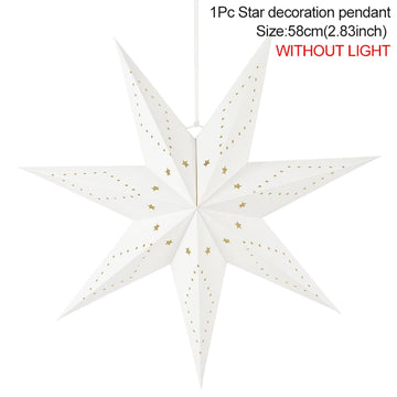 58cm white star