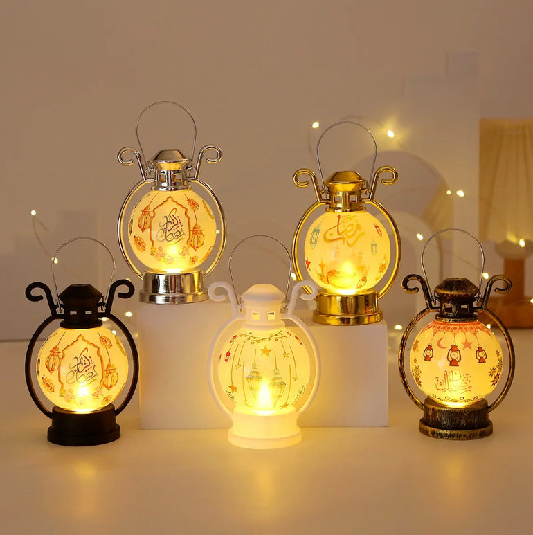 2025 Ramadan LED Lantern Light Eid Mubarak Decoration for Home Islamic Muslim Festival Party Ramadan Kareem Decor EID Al Adha