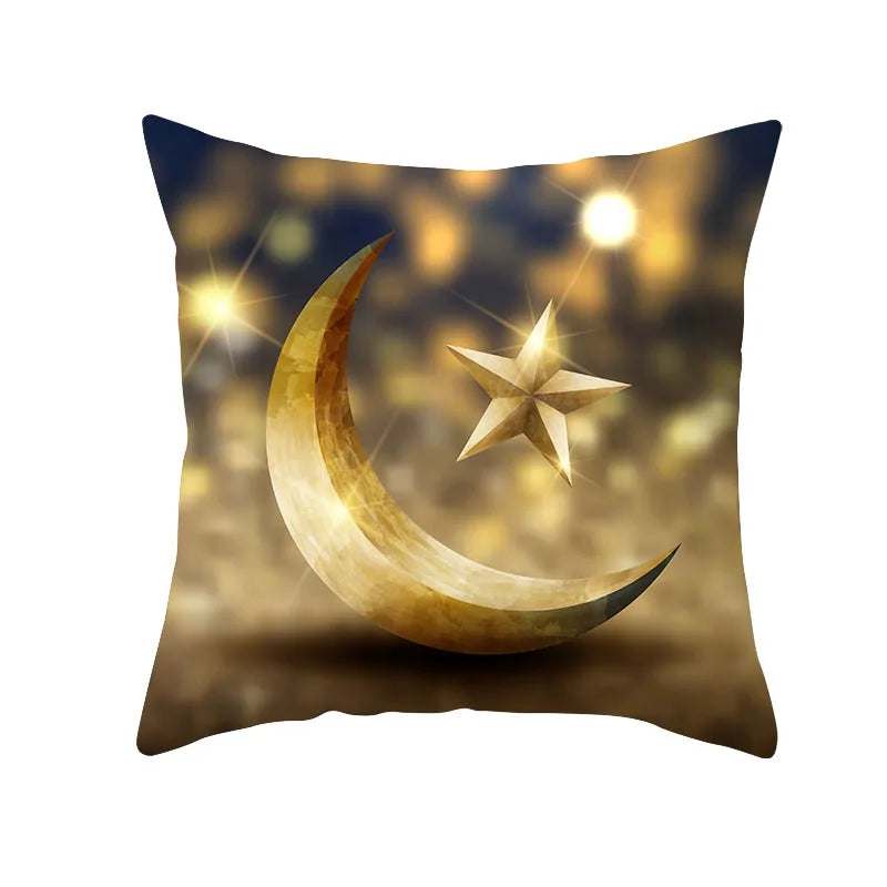 2025 Ramadan Home Decor Pillow Cases EID Mubarak Decor Cushion Eid Mubarak Birthday Wedding Festival Party Ornaments Supplies