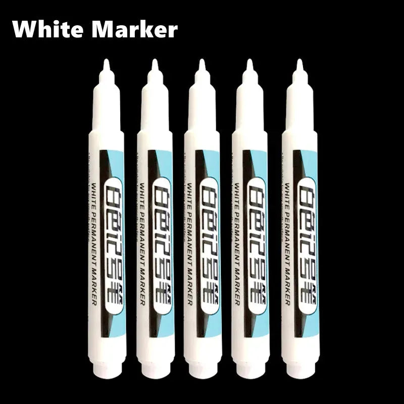 White Permanent Paint Pen set