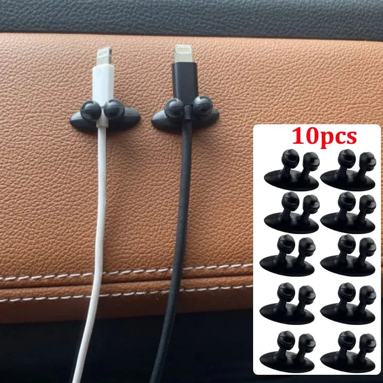 Car Dashboard Mobile Phone Cable Manager Charger Cable Line Organizer Clasp Clamp Auto Interior Accessories Car Decoration