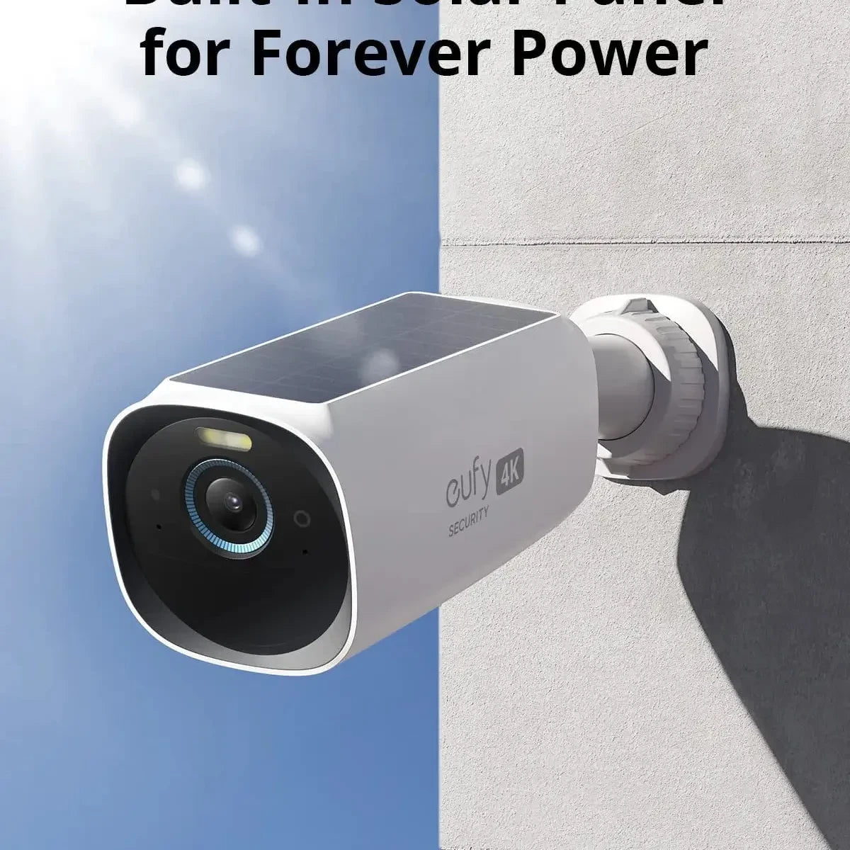 eufy security S330 eufyCam 3 Security Camera Outdoor Wireless 4K Camera Solar Panel Forever Power Face Recognition AI