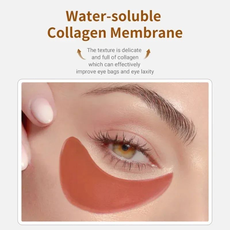 LANBENA Collagen Eye Patches 60Pcs Eye Bags Removal Wrinkles Dark Circles Patches Retinol VC Eyes Pads Sleep Face Mask Skin Care