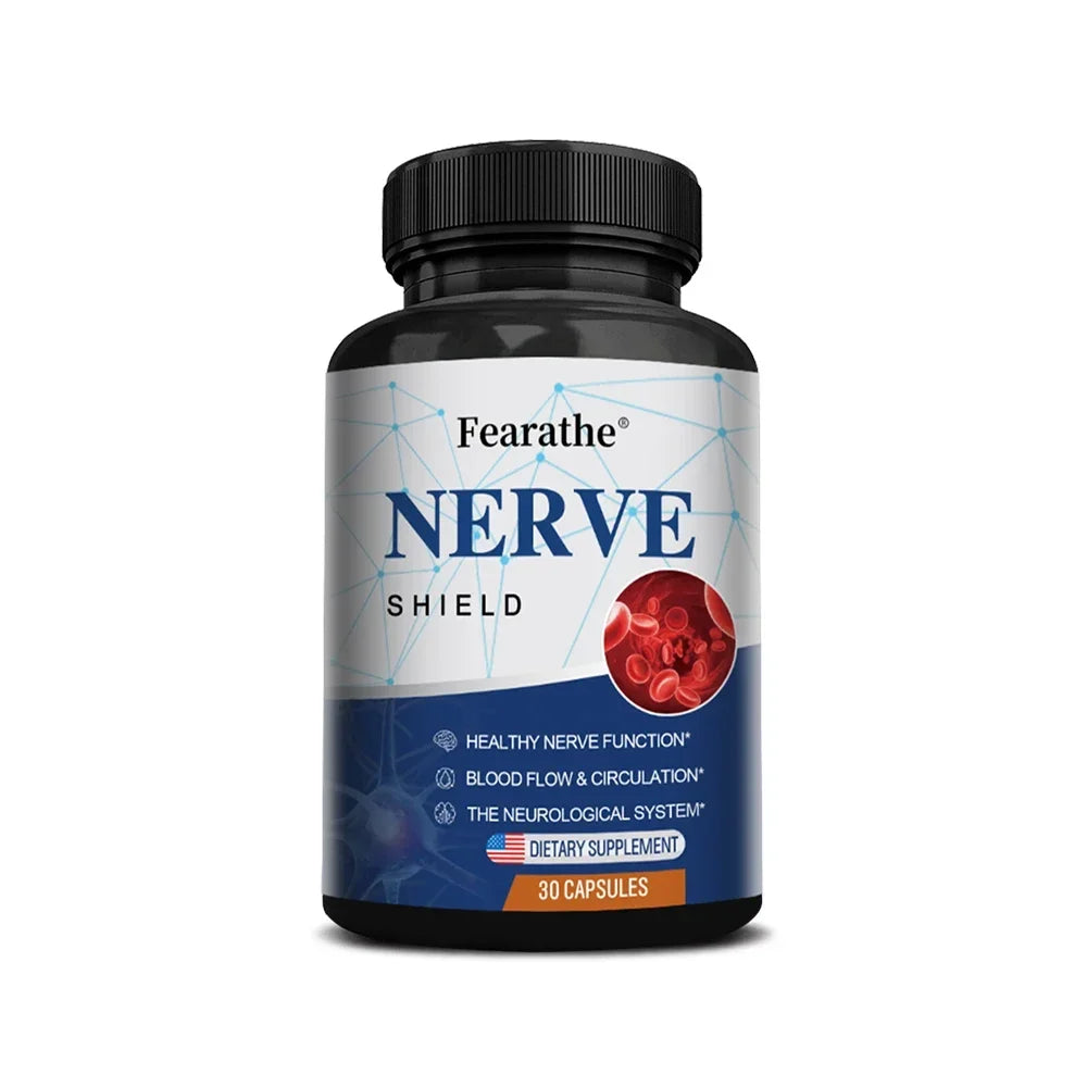 Nerve Support Supplements - Supports Healthy Nerve Function and Neurotransmitters, Blood Flow, Circulation