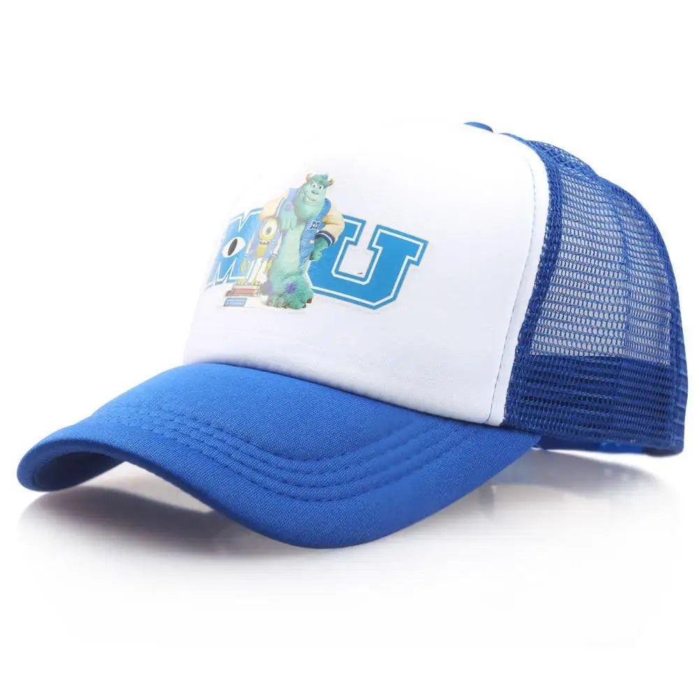 Comic Baseball Cap Men Adult Unisex Cotton MU Embroidery Big Eye Monster University Women Sun Hats Trucker Hat Bonnet Gorras