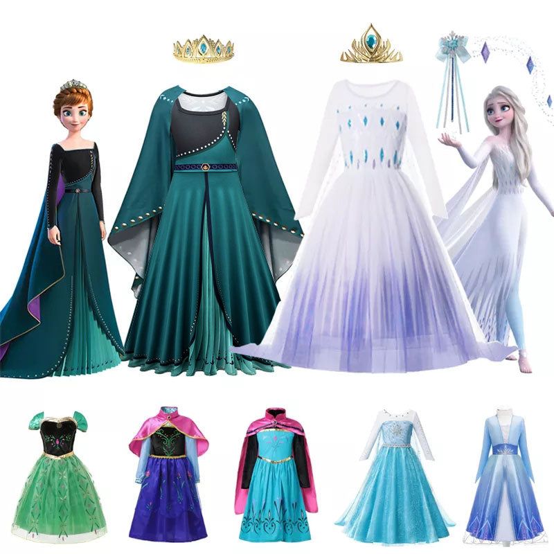 Disney Frozen Costume Princess Dress for Girls