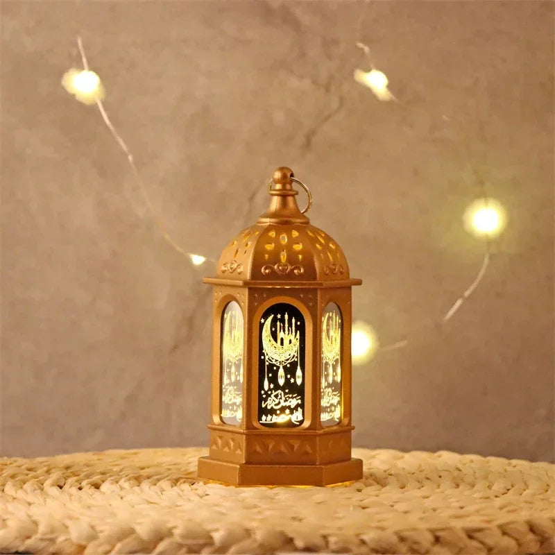 2025 Ramadan LED Lantern Light Eid Mubarak Decoration for Home Islamic Muslim Festival Party Ramadan Kareem Decor EID Al Adha