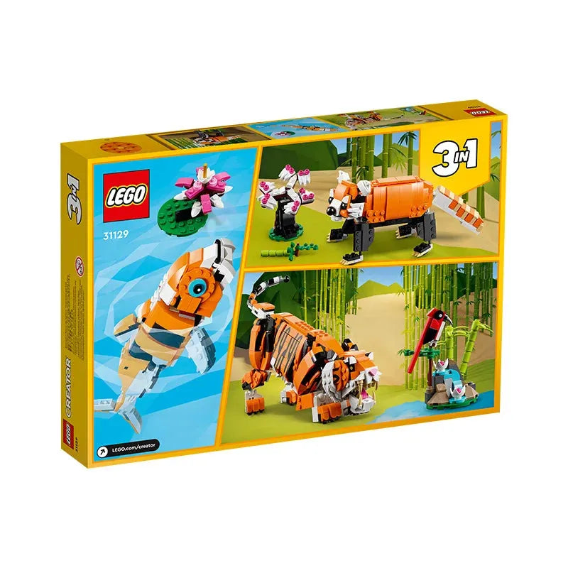 LEGO Creator 31129 Creative And Powerful Tiger Children's Assembly Puzzle Block Toy Gift For Boys