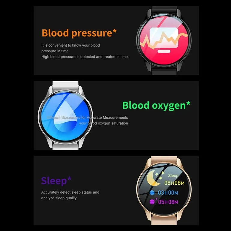 Style Smartwatch Copy Full Round Smartwatch Bluetooth Call Smart Watch Men Women Fitness Bracelets DIY Faces IOS Android