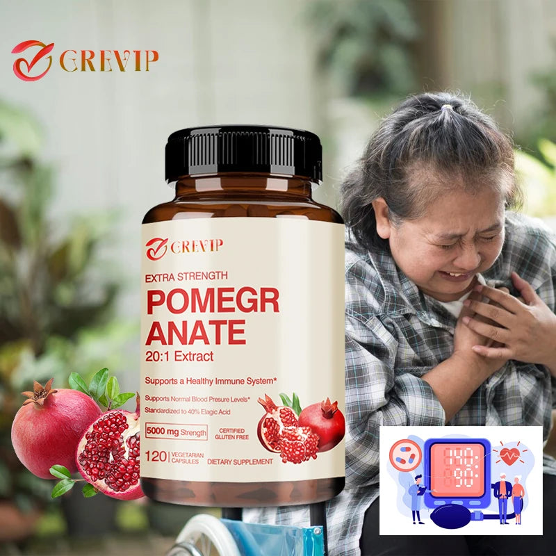 Pomegranate Extract - Maintains Normal Blood Pressure Levels and Improves Mental Health