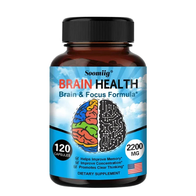 Nootropics Dietary Supplements Best Brain Focus Increases Memory Support Promotes Clear Thinking Immune System Health