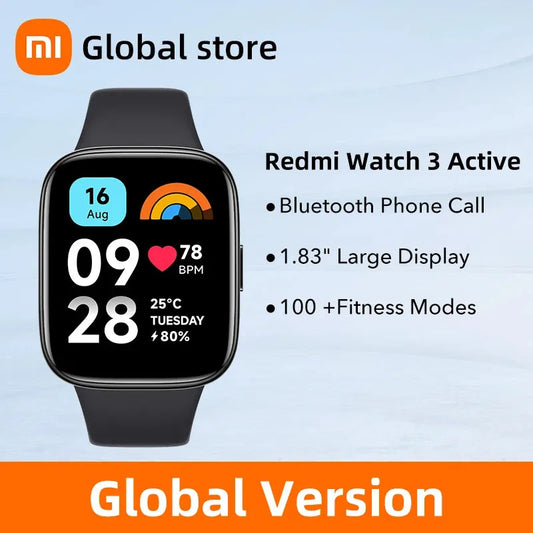 Global Version Xiaomi Redmi Watch 3 Active Bluetooth 5.3 Sport Bracelets 1.83'' LCD Display Blood Oxygen Monitor 5ATM Waterproof