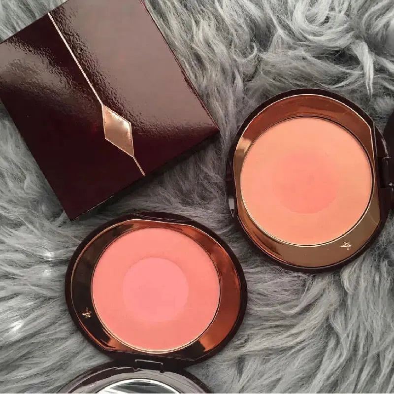 Natual Flawless Setting Powder Oil Control Women Brand Beauty Honey Double Color Powder Blusher Long Lasting Brighten Makeup