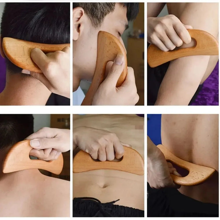 Wooden Gua Sha Tool Scraping Board Massage Tool Slimming Guasha Massage Board Gua Sha Scraper Body Massage Therapy Tool