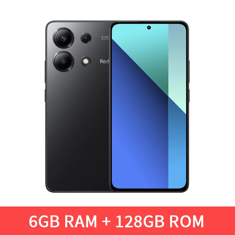 Global Version Xiaomi Redmi Note 13 4G Smartphone 108MP Triple Camera 120Hz AMOLED Snapdragon 685 Octa Core 33W Fast Charging