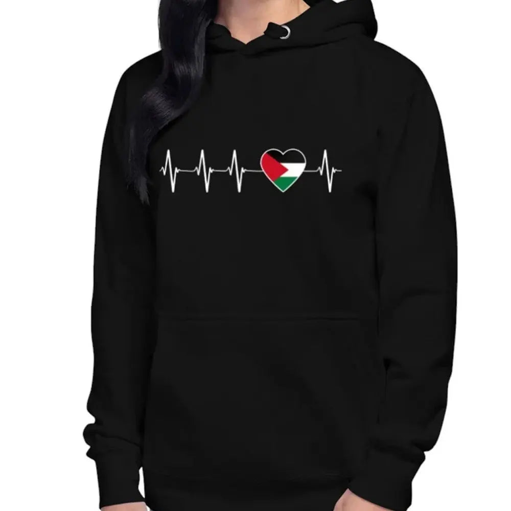 Palestine Hoodie Unisex Autumn Winter Vintage Casual Pullover Sweatshirts Palestine Hoodied Retro New in Hoodies & Sweatshirts