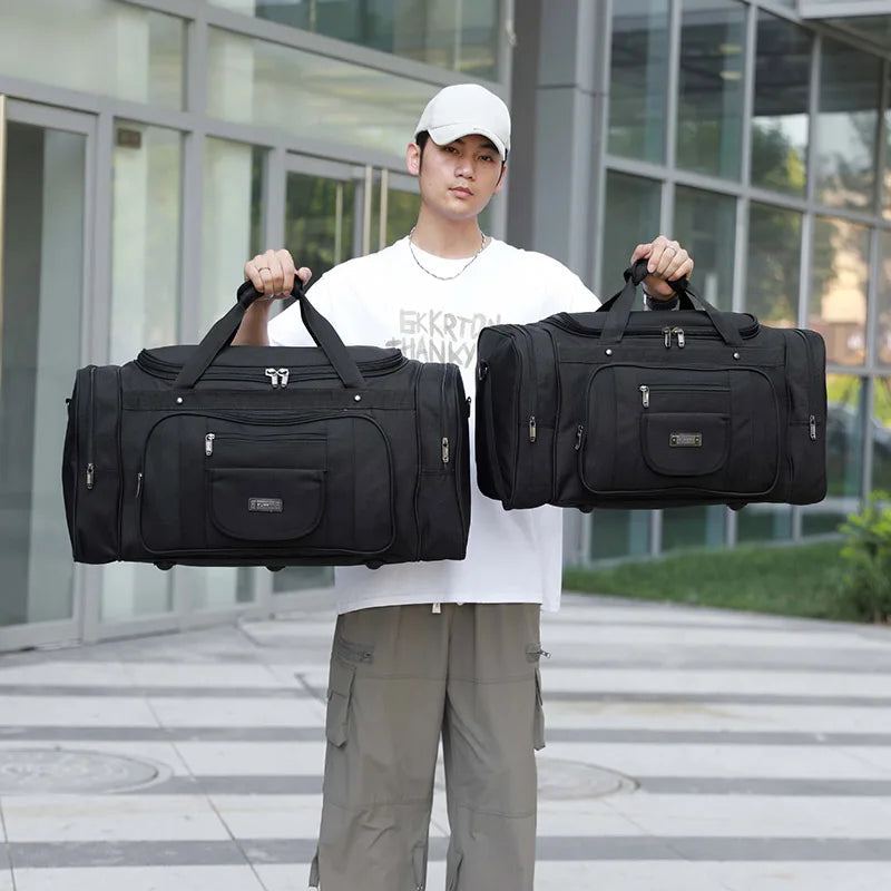 Men Travel Bag Gym Fitness Multi-funcation Detachable Shoulder Strap Handbag Shoes Pocket Traveling Storage Crossbody Bags