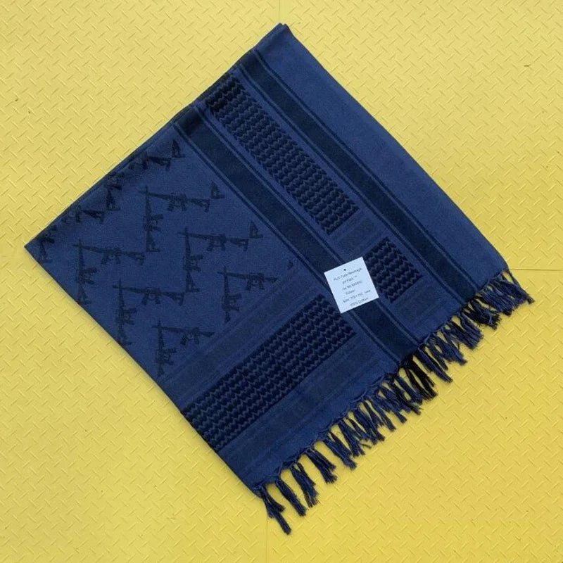 AK47 Men's Scarf Keffiyeh Palestine Shemagh Women's Tactical Desert Head Warps Neckwarmer Arabic Shemag Hunting and Equipment