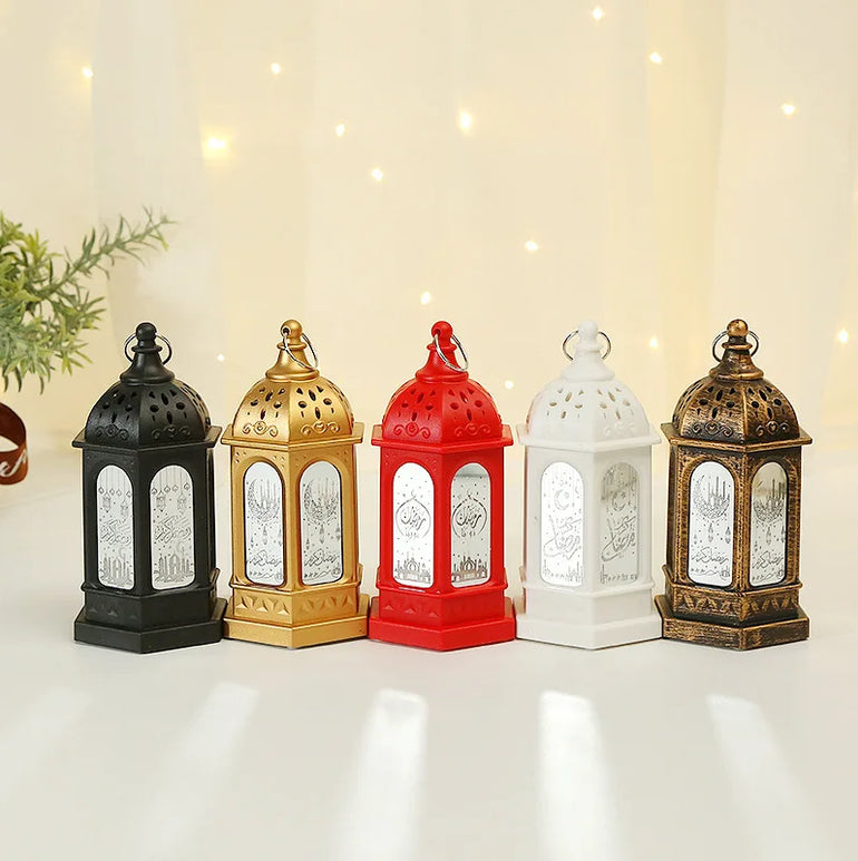 Ramadan LED Lantern Light Eid Mubarak Decoration for Home Islamic Muslim Festival Party Ramadan Kareem Decor EID Al Adha 2025