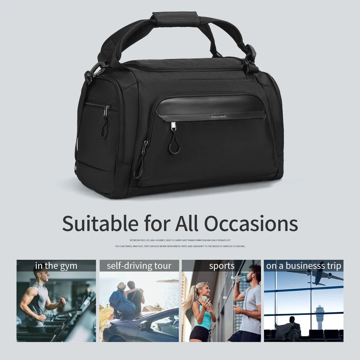 Lifetime Warranty Travel Bag For Men For Women 15.6inch Laptop Bag 36L College Handbag Waterproof Shoulder Bag Men Camera Bags