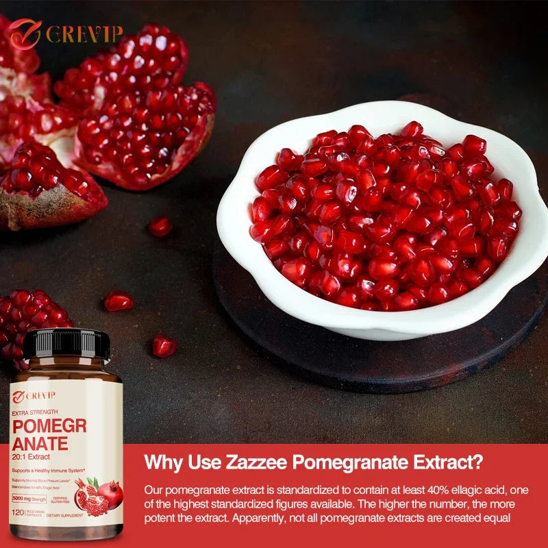 Pomegranate Extract - Maintains Normal Blood Pressure Levels and Improves Mental Health