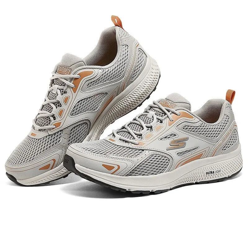 Skechers Men's Lightweight Mesh Breathable Soft-Soled Sports Shock-Absorbing Running Shoes