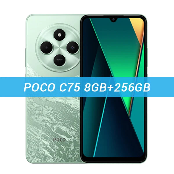 New POCO C75 Global Version Smartphone NFC Helio G81-Ultra 50MP Dual Camera  6.88' 120Hz Display Massive 5160mAh Battery