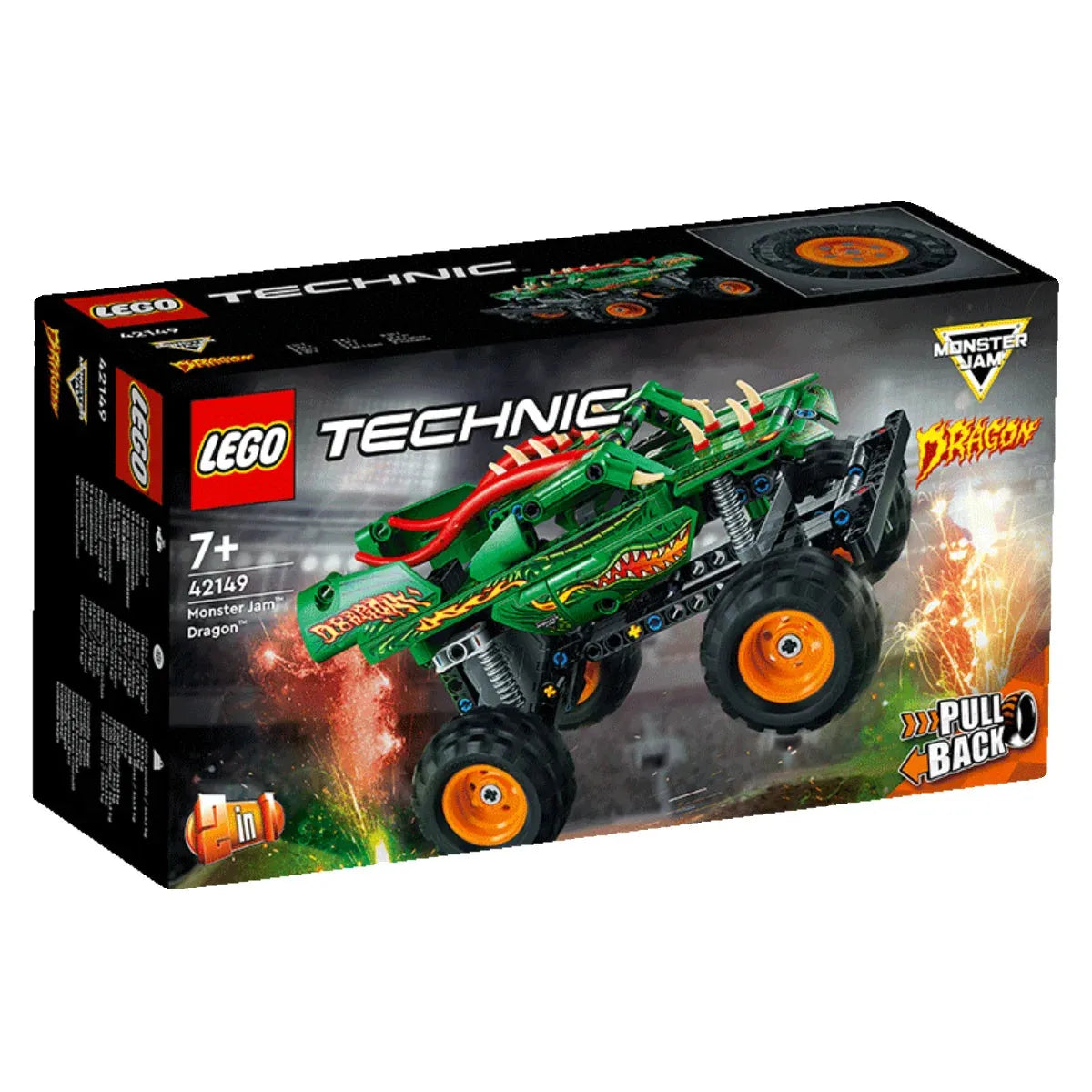 LEGO 42149 Mechanical Group Monster Jam Flame Flying Dragon Male And Female Puzzle Assembly Block Gift