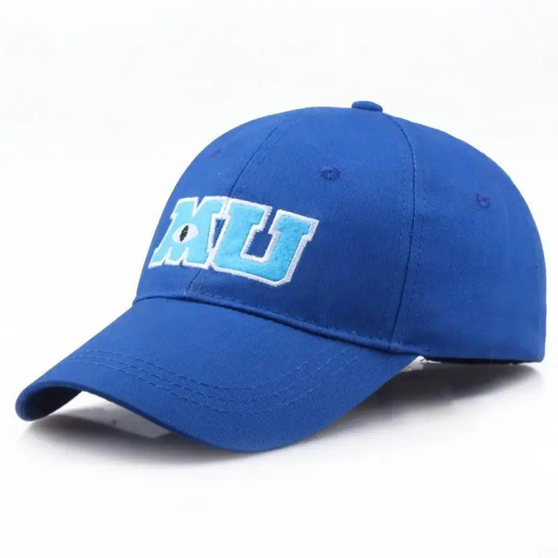 Comic Baseball Cap Men Adult Unisex Cotton MU Embroidery Big Eye Monster University Women Sun Hats Trucker Hat Bonnet Gorras