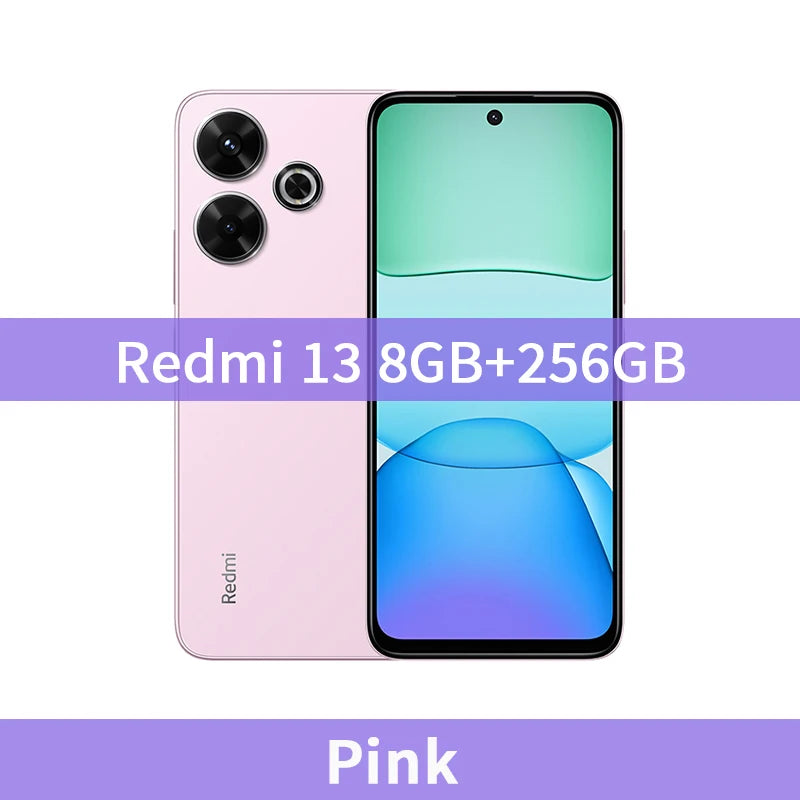 Global Version Xiaomi Redmi 13 Smartphone 108MP Main Camera 5030mAh Battery MTK Helio G91-Ultra 6.79“  Display 33W Fast Charging