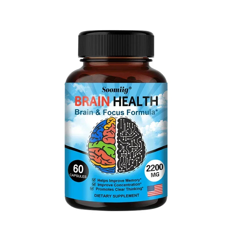 Nootropics Dietary Supplements Best Brain Focus Increases Memory Support Promotes Clear Thinking Immune System Health