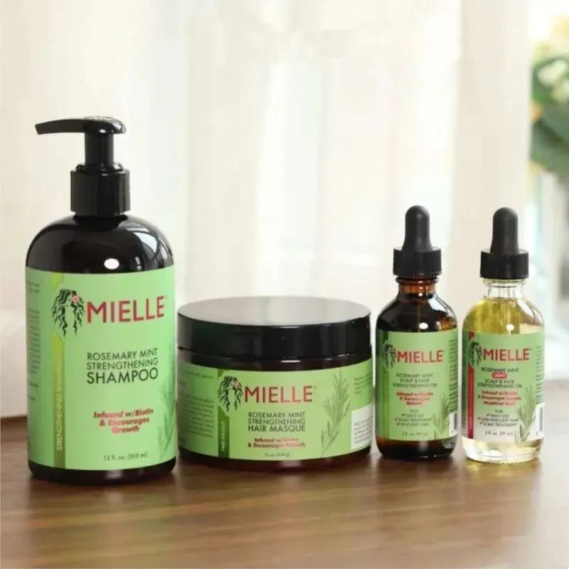 340ML Mielle Rosemary Mint Enhanced Hair Mask Essential Oil Moisturize Shampoo Gentle Repair Frizz Leave-in Stretch Conditioner