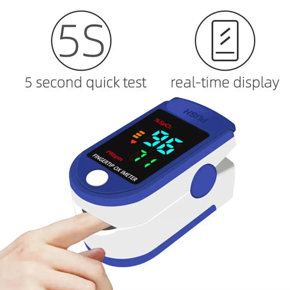 1pcs Digital Finger Oximeter Family OLED Pulse Cximeter Display Oxymeter Fingertip Health Diagnostic Monitor Or 1pcs Just Bag