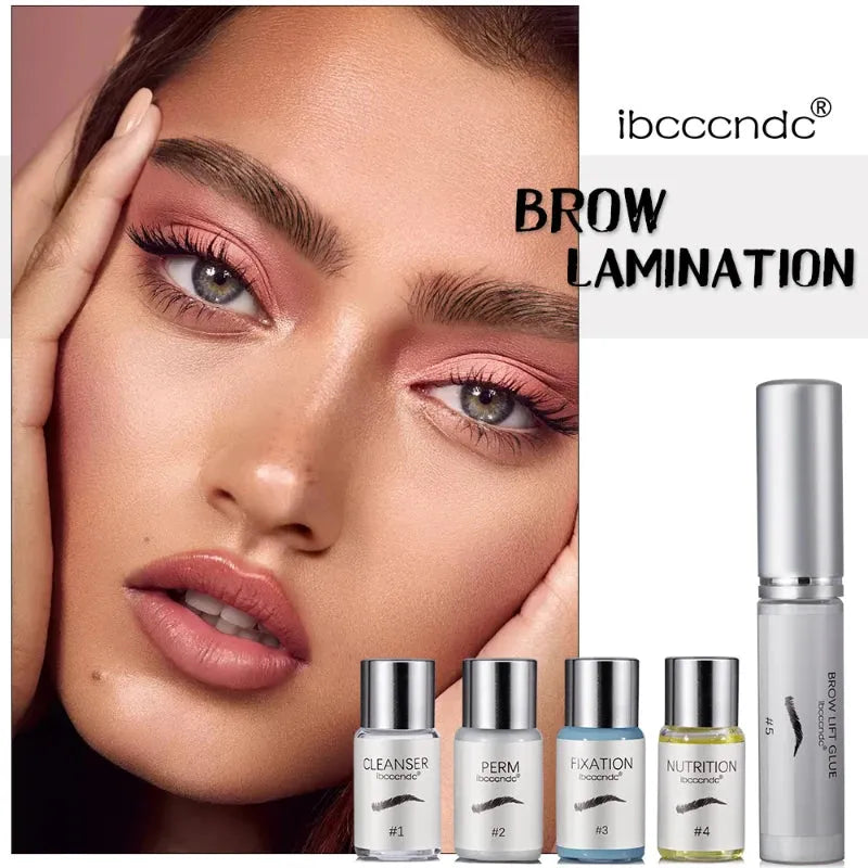 2023 Brow Lamination Makeup Kit Eyebrow Perm Lotion Eye Brow Lifting Semi-permanet Beauty Salon Brow Lift Perming Nutrition 5ml